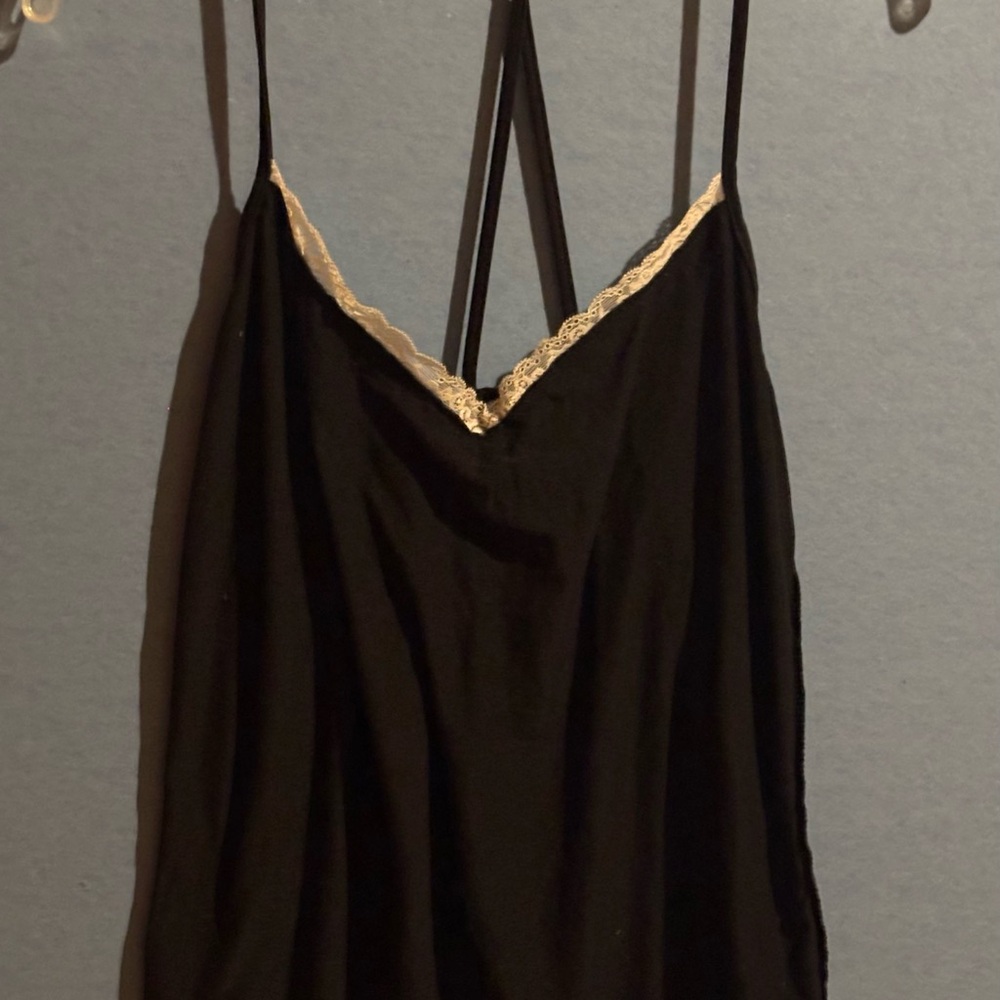 SOLD M/Place 💞 GIFT W/ANY PURCHASE Secret Treasures Black Cami with Lace Detail